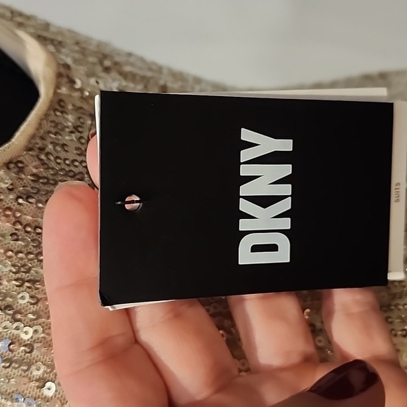 DKNY Sequined Top Gold - Picture 7 of 8